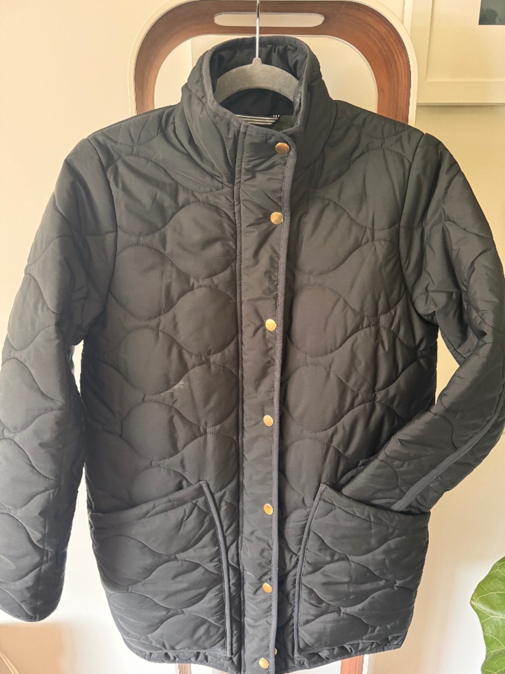 J.Crew Signature Puffer Quilted Jacket | Lightweight | XS | Black